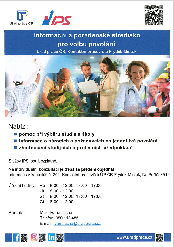 Informační a poradenské středisko pro volbu povolání - Úřad práce F-M