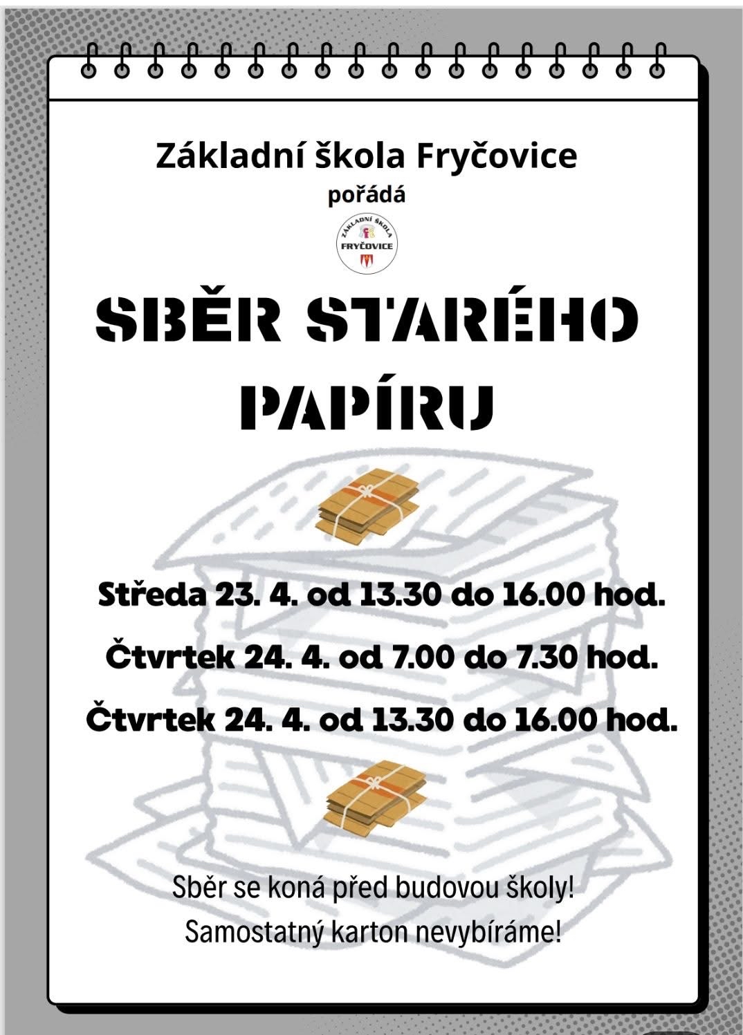 Sběr starého papíru 